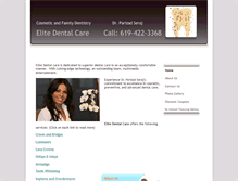 Tablet Screenshot of elitedentalcare401.com